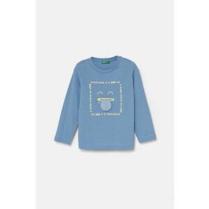 United Colors of Benetton longsleeve din bumbac pentru copii cu imprimeu, 3I1XG10FP imagine