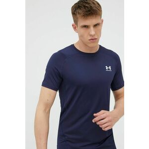 Under Armour tricou de antrenament 1361683410 culoarea albastru marin, neted imagine