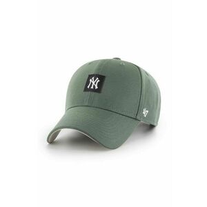 47brand șapcă de baseball din bumbac Mlb New York Yankees culoarea verde, cu imprimeu imagine