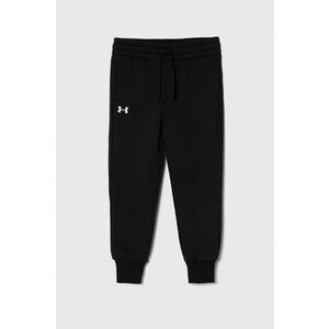 Under Armour pantaloni de trening pentru copii UA Rival Fleece culoarea negru, neted imagine