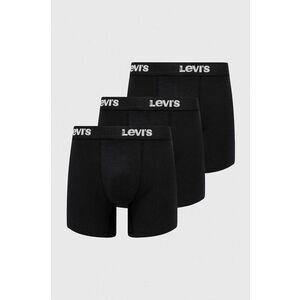 Levi's boxeri 3-pack barbati, culoarea negru imagine