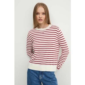 Tommy Jeans pulover femei, culoarea rosu, light, DW0DW17254 imagine