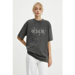 MSGM tricou din bumbac femei, culoarea gri, 3741MDM119.247586 imagine