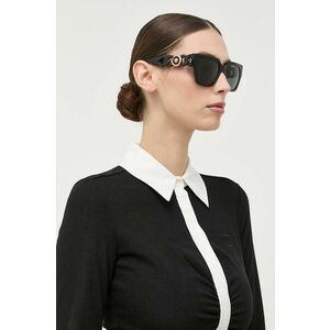 Versace Ochelari de soare femei, culoarea negru imagine