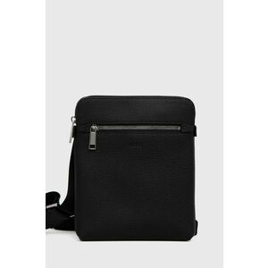 BOSS borseta de piele culoarea negru imagine