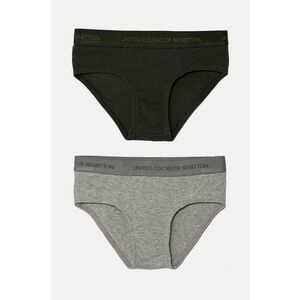 United Colors of Benetton slip copii 2-pack culoarea gri imagine