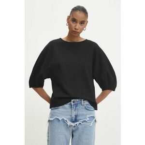 Answear Lab bluza femei, culoarea negru, neted imagine