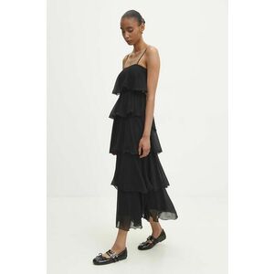 Answear Lab rochie culoarea negru, maxi, evazati imagine