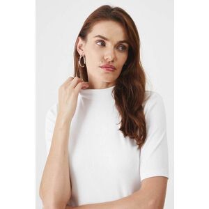 Medicine tricou femei, culoarea bej, cu turtleneck imagine