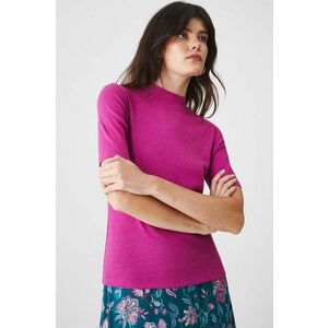 Medicine tricou femei, culoarea violet, cu turtleneck imagine