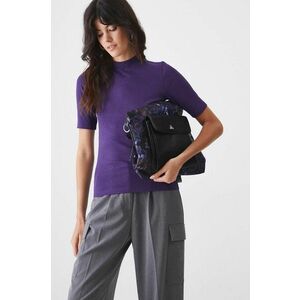 Medicine tricou femei, culoarea violet, cu turtleneck imagine