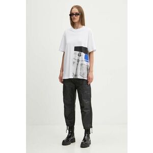 Karl Lagerfeld Jeans tricou din bumbac femei, culoarea alb, 246J1706 imagine