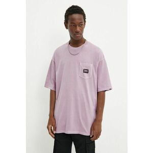 Vans tricou barbati, culoarea violet, neted, VN000HESD451 imagine