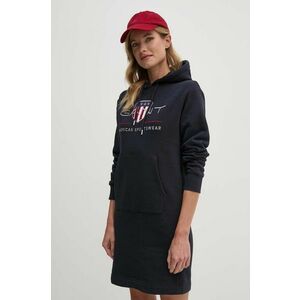 Gant rochie culoarea albastru marin, mini, drept, 4200288 imagine