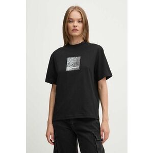 Karl Lagerfeld Jeans tricou din bumbac femei, culoarea negru, 246J1701 imagine