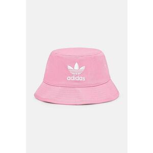 adidas Originals palarie din bumbac Adicolor culoarea roz, bumbac, HM1678 imagine