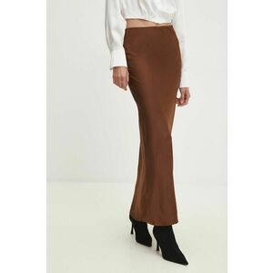 Answear Lab fusta culoarea maro, maxi, drept imagine