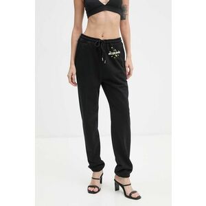 Moschino Jeans pantaloni de trening din bumbac culoarea negru, J0319 8732 imagine