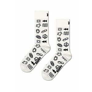 Happy Socks sosete Techy Sock culoarea alb, P001550 imagine