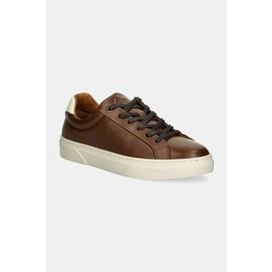 Hackett London sneakers din piele HACKNEY CLASSIC culoarea maro, HMS21417 imagine