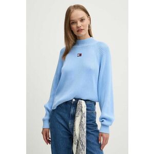 Tommy Jeans pulover de bumbac cu turtleneck, DW0DW19912 imagine