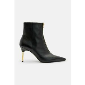 AllSaints cizme de piele Natasha Boot femei, culoarea negru, cu toc cui, W001FB imagine