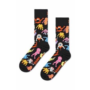 Happy Socks sosete Halloween Monsters Sock culoarea negru, HAL01-9355 imagine