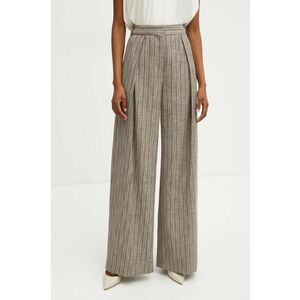 BOSS pantaloni din lana lat, high waist, 50524040 imagine