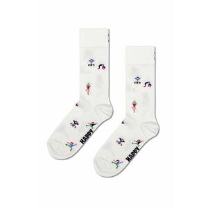 Happy Socks sosete Yogi Sock culoarea alb, P001513 imagine