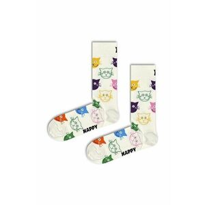 Happy Socks sosete 1-Pack Cat Gift Set culoarea alb, SXMJA01-0100 imagine