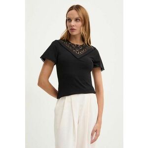 Morgan bluza DORIA culoarea negru, neted, DORIA imagine