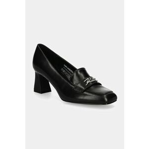 Karl Lagerfeld pantofi de piele BEATA culoarea negru, cu toc drept, KL31414 imagine