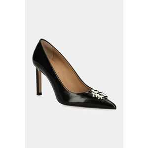 BOSS stilettos de piele Janet culoarea negru, 50529820 imagine