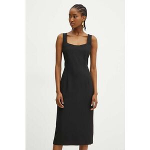 BOSS rochie culoarea negru, mini, mulata, 50524081 imagine