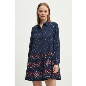 Tommy Jeans rochie culoarea albastru marin, mini, evazati, DW0DW18713 imagine