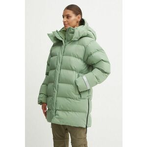 Helly Hansen geaca femei, culoarea verde, de iarna imagine