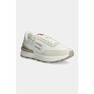 Tommy Jeans sneakers TJW TECH RUNNER ESS culoarea alb, EN0EN02511 imagine