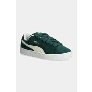 Puma sneakers din piele Suede XL culoarea verde, 395205 imagine