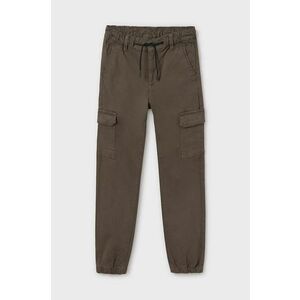 Mayoral pantaloni copii cargo broken culoarea bej, neted, 7541 imagine