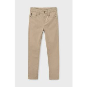 Mayoral pantaloni copii slim fit basic culoarea bej, neted, 582 imagine