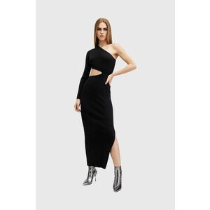 AllSaints rochie DAISY culoarea negru, maxi, mulata, W191DA imagine