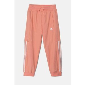 adidas pantaloni de trening pentru copii JGAM PANT culoarea roz, cu imprimeu, IV7047 imagine