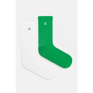 United Colors of Benetton sosete copii 2-pack culoarea verde, 6AO30702A imagine