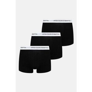 United Colors of Benetton boxeri 3-pack barbati, culoarea negru, 3OP82X00Y imagine