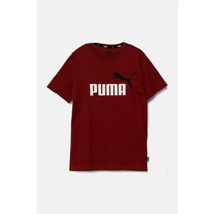 Puma tricou de bumbac pentru copii culoarea bordo, cu imprimeu imagine