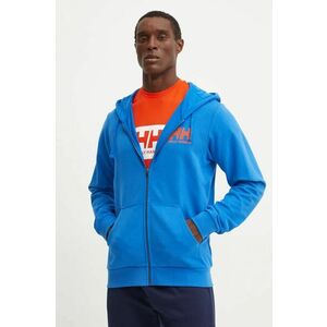 Helly Hansen hanorac de bumbac HH LOGO barbati, cu glugă, cu imprimeu, 30393 imagine