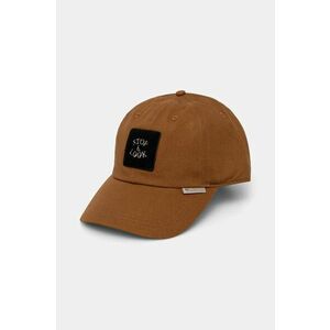 Columbia șapcă de baseball din bumbac Provisions Ball Cap culoarea maro, cu imprimeu, 2096351 imagine