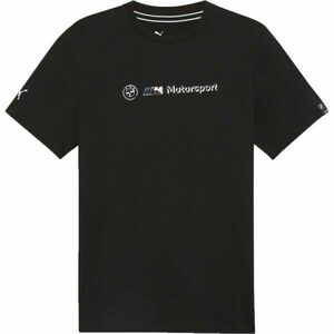 Puma BMW M MOTORSPORT LOGO TEE+ Tricou pentru bărbați, negru, mărime imagine