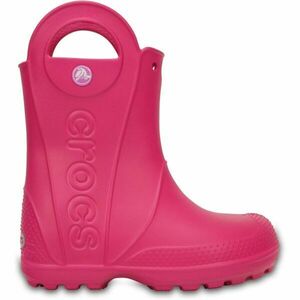 Crocs HANDLE IT RAIN BOOT KIDS Cizme de cauciuc copii, roz, mărime 25/26 imagine