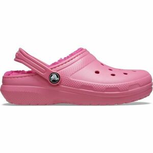 Crocs CLASSIC LINED CLOG K Saboți pentru fete, roz, mărime 33/34 imagine